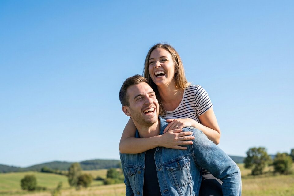 Smiling couple